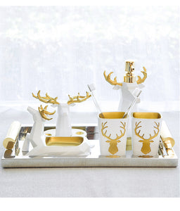 Modern light luxury soft outfit with Nordic practical bathroom furnishings