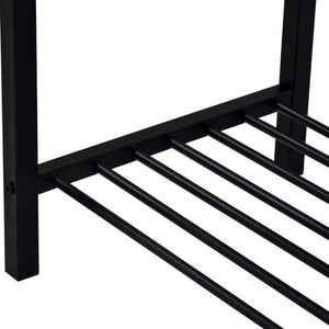 Dining Table Chair And Bench Set 6 Wooden Steel Frame Industrial Style Kitchen Dining Table Set