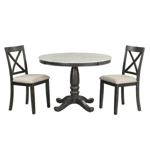 Orisfur. 5 Pieces Dining Table And Chairs Set For 4 Persons, Kitchen Room Solid Wood Table With 4 Chairs